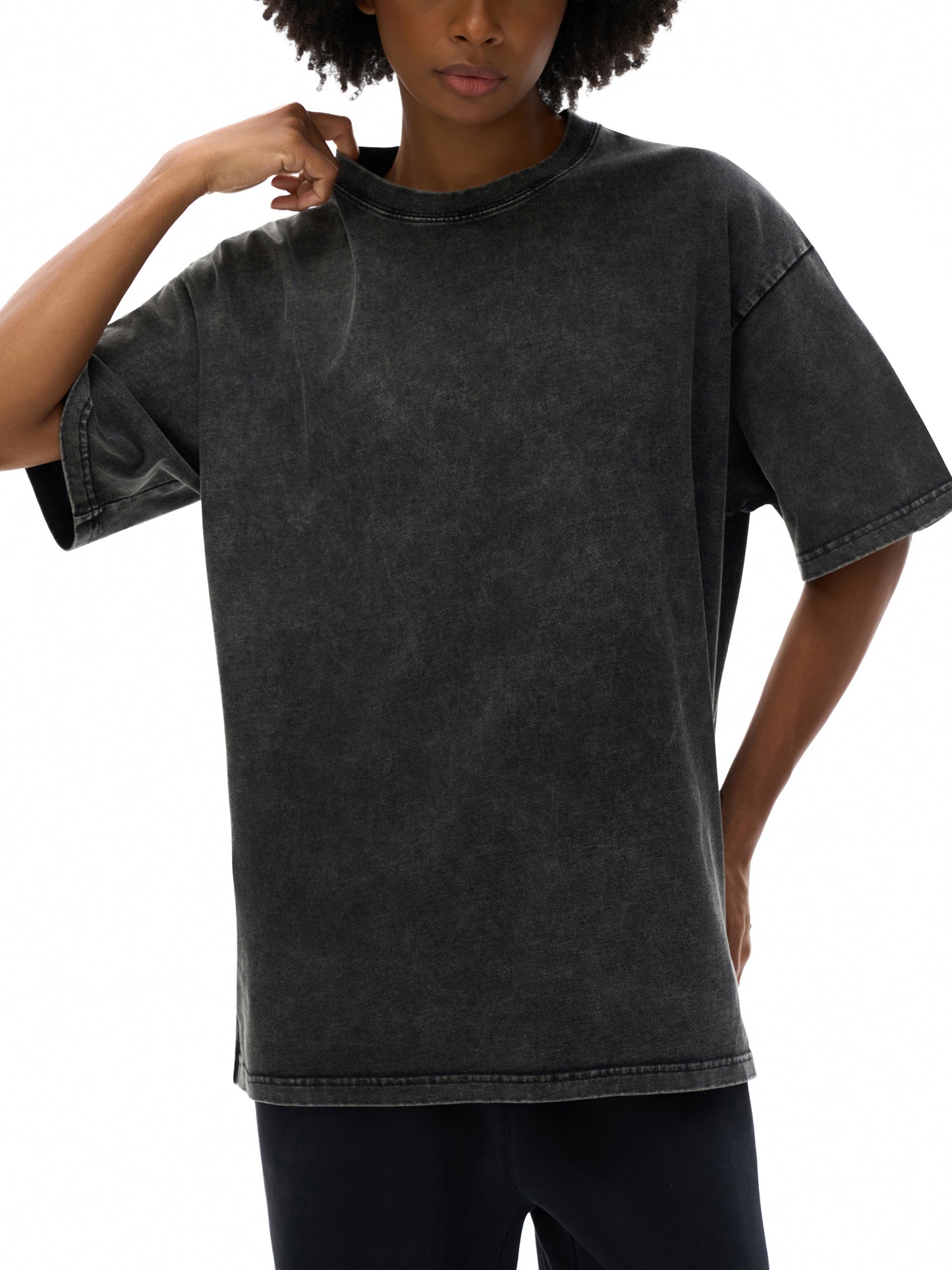 WHAT A FRIEND WE HAVE IN JESUS - Snow Washed Oversized Cotton T-Shirt