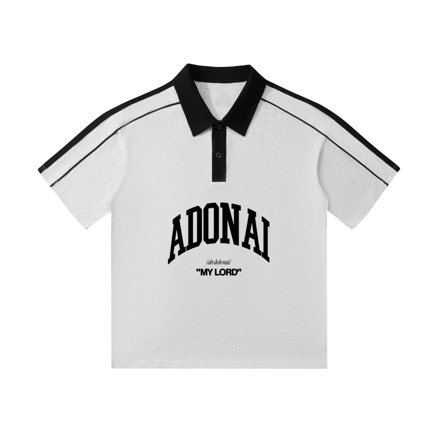 Contrast Collar Short-Sleeve Polo Shirt