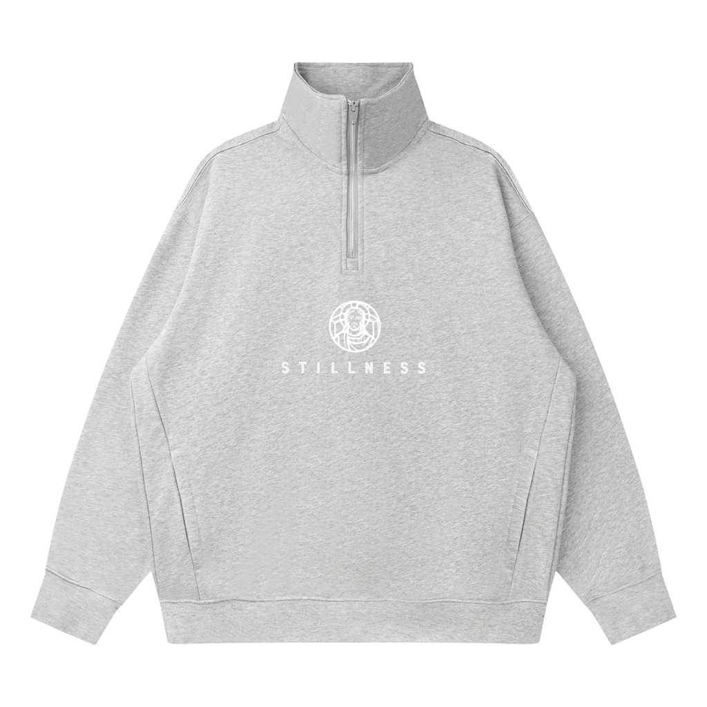 Quarter-Zip Drop Shoulder Sweatshirt