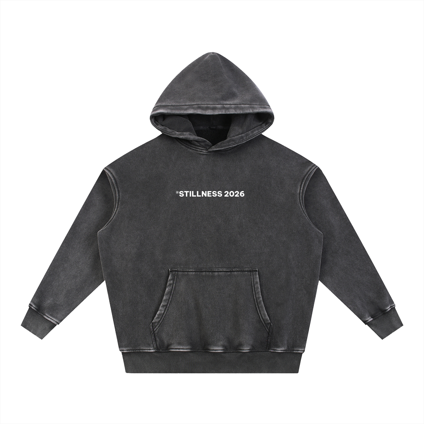 WHAt A FRIEND - Snow Wash Fleece Oversize Hoodie