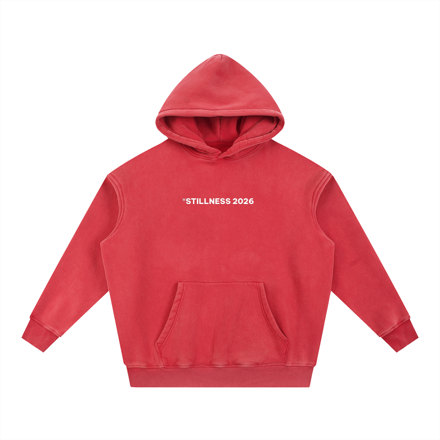 WHAt A FRIEND - Snow Wash Fleece Oversize Hoodie