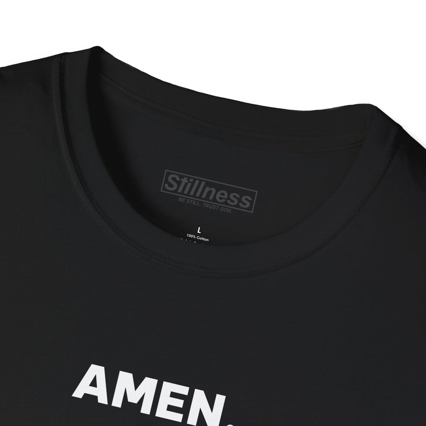 Amen. T-Shirt — Minimal Christian Graphic Tee (Stillness-Wear.com)