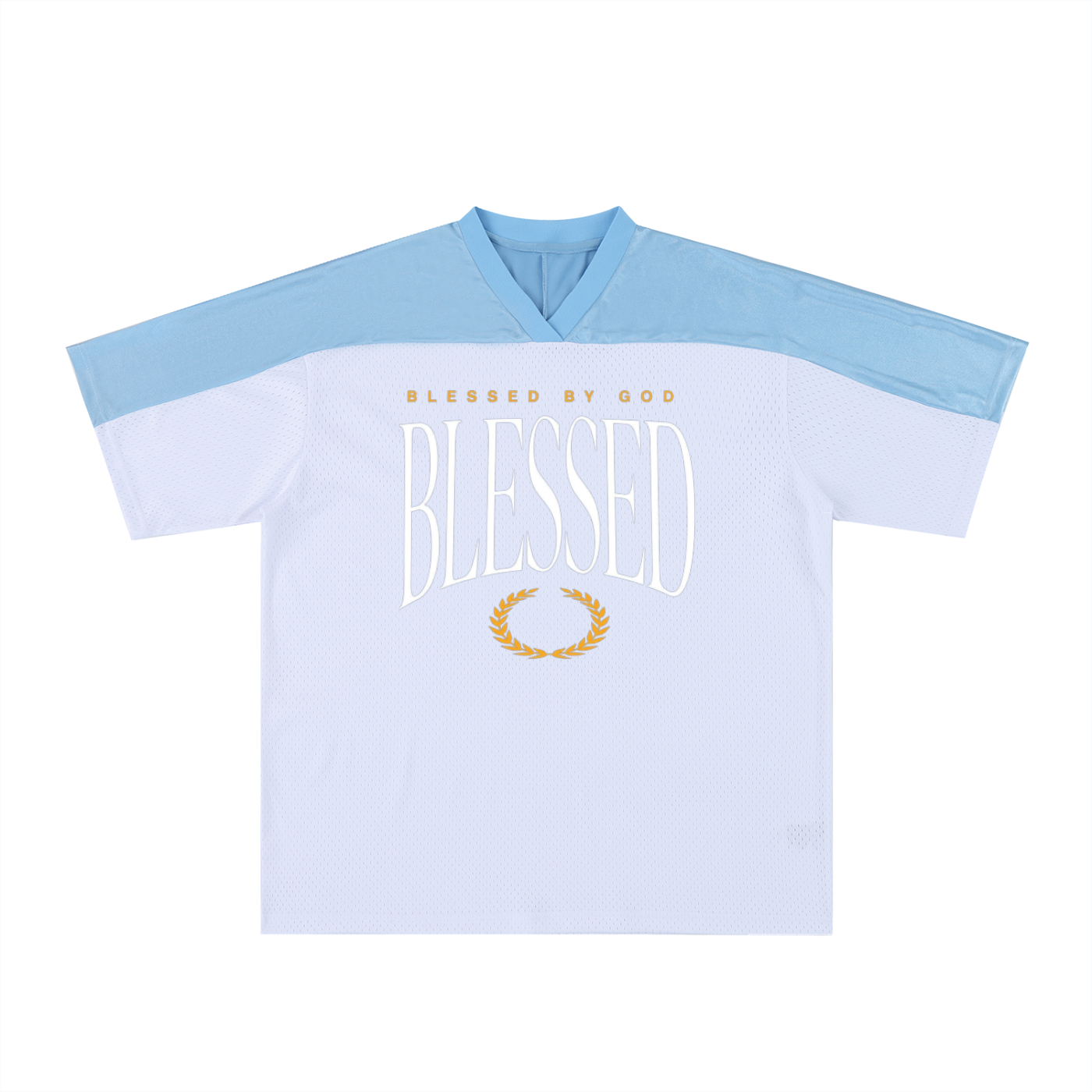 BLESSED - Oversized Mesh V-Neck Fußballtrikot