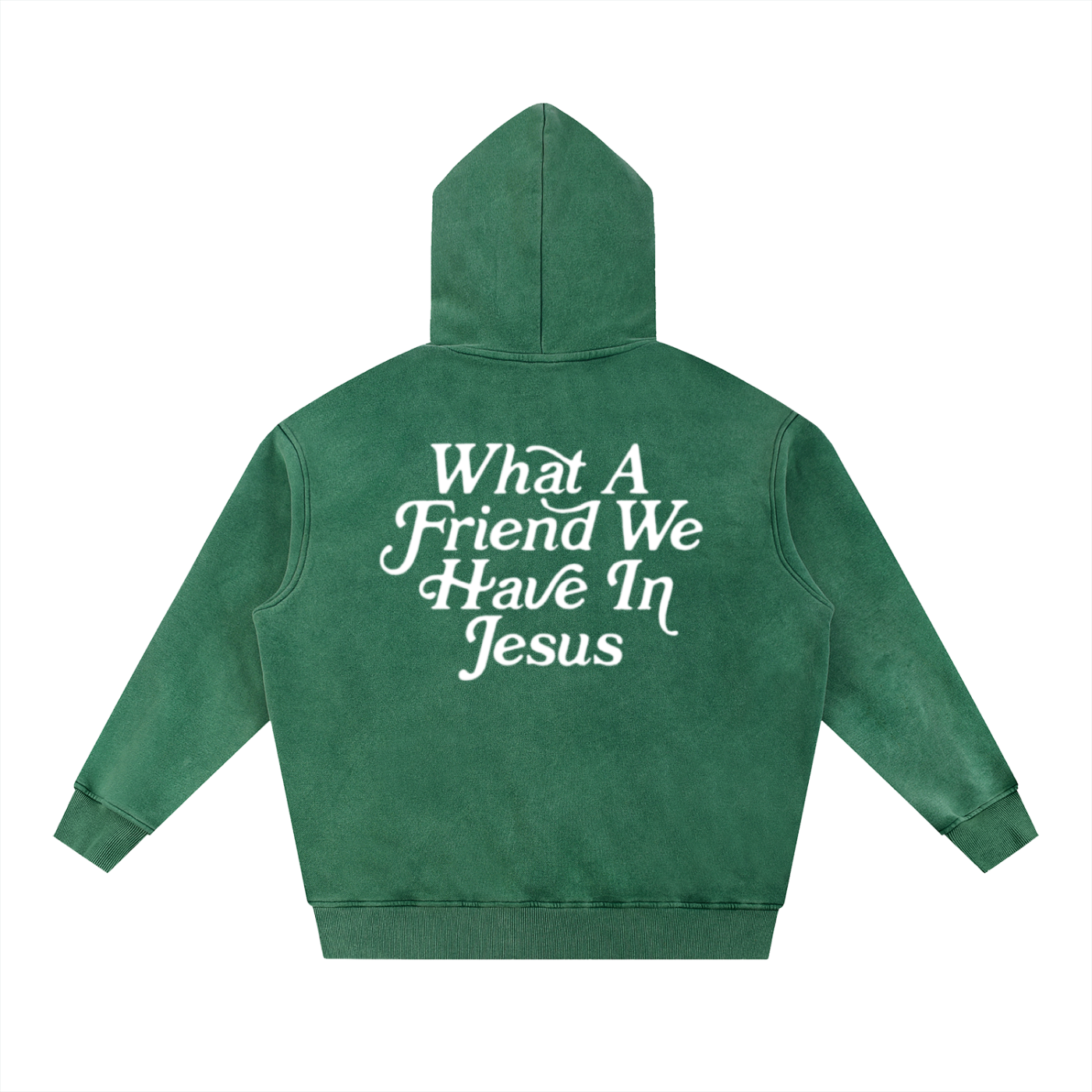WHAt A FRIEND - Snow Wash Fleece Oversize Hoodie