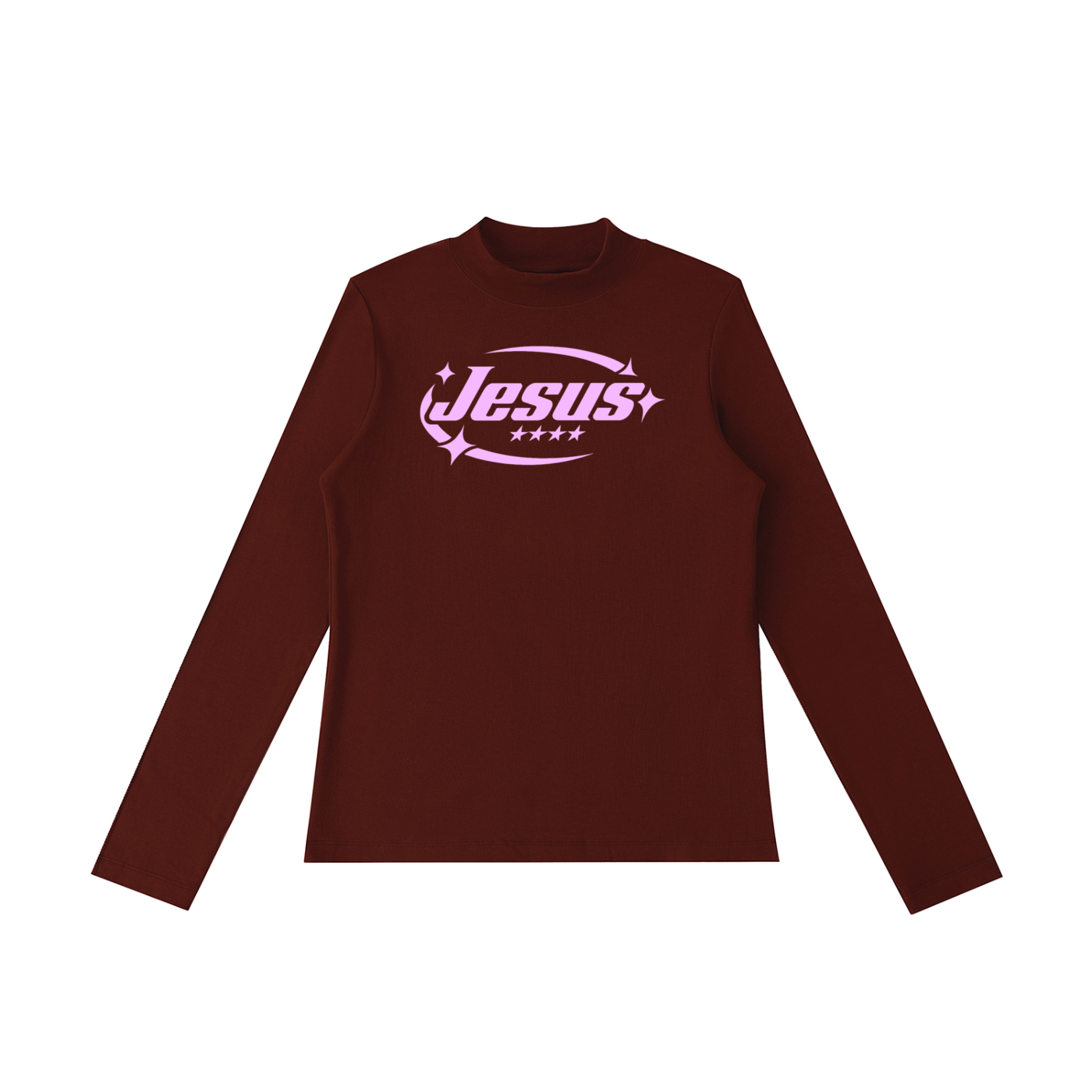 Jesus - Essential Mock Neck Long Sleeve T-Shirt