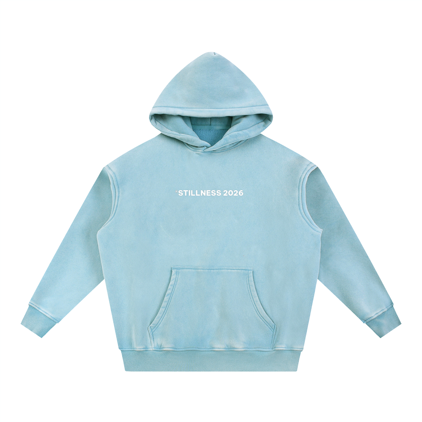 WHAt A FRIEND - Snow Wash Fleece Oversize Hoodie
