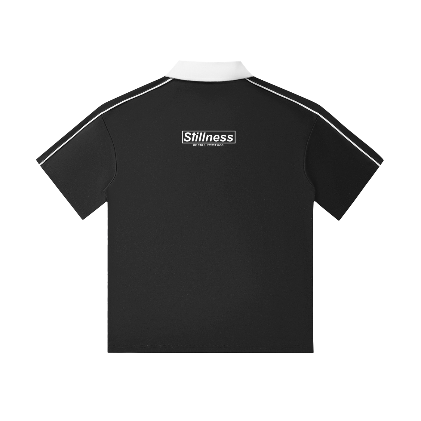 Contrast Collar Short-Sleeve Polo Shirt