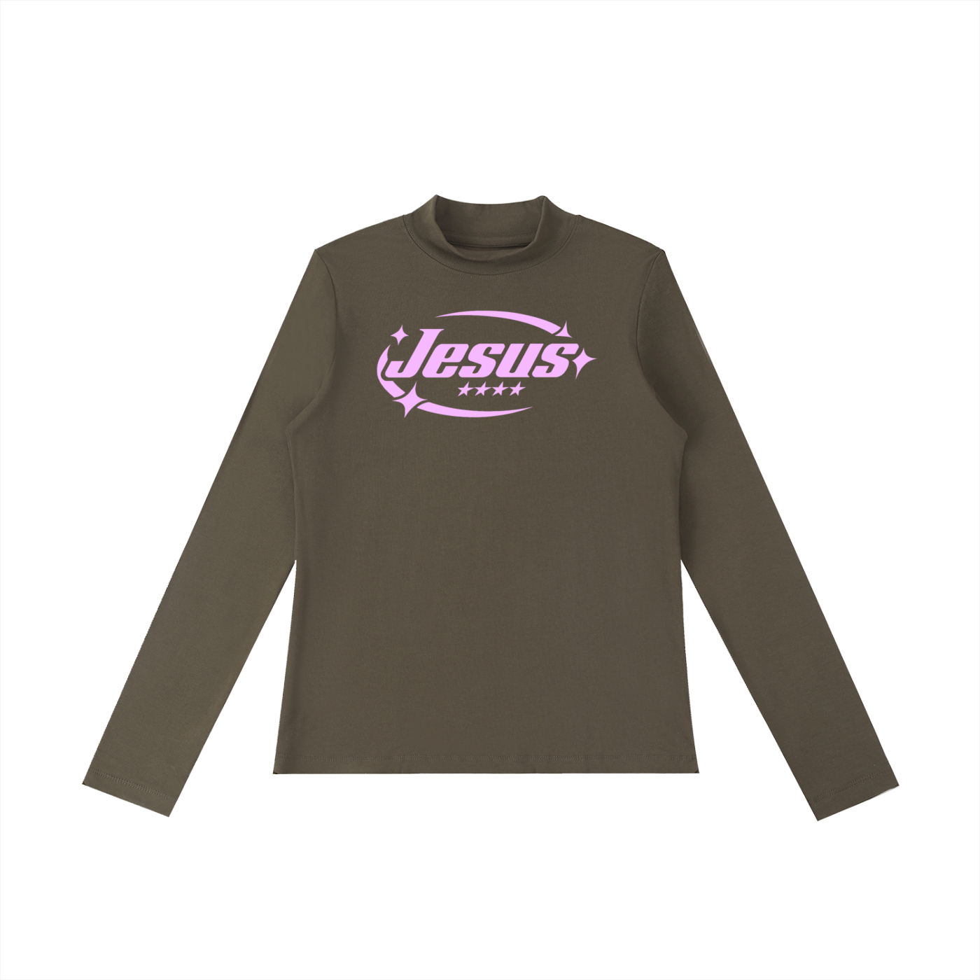 Jesus - Essential Mock Neck Long Sleeve T-Shirt