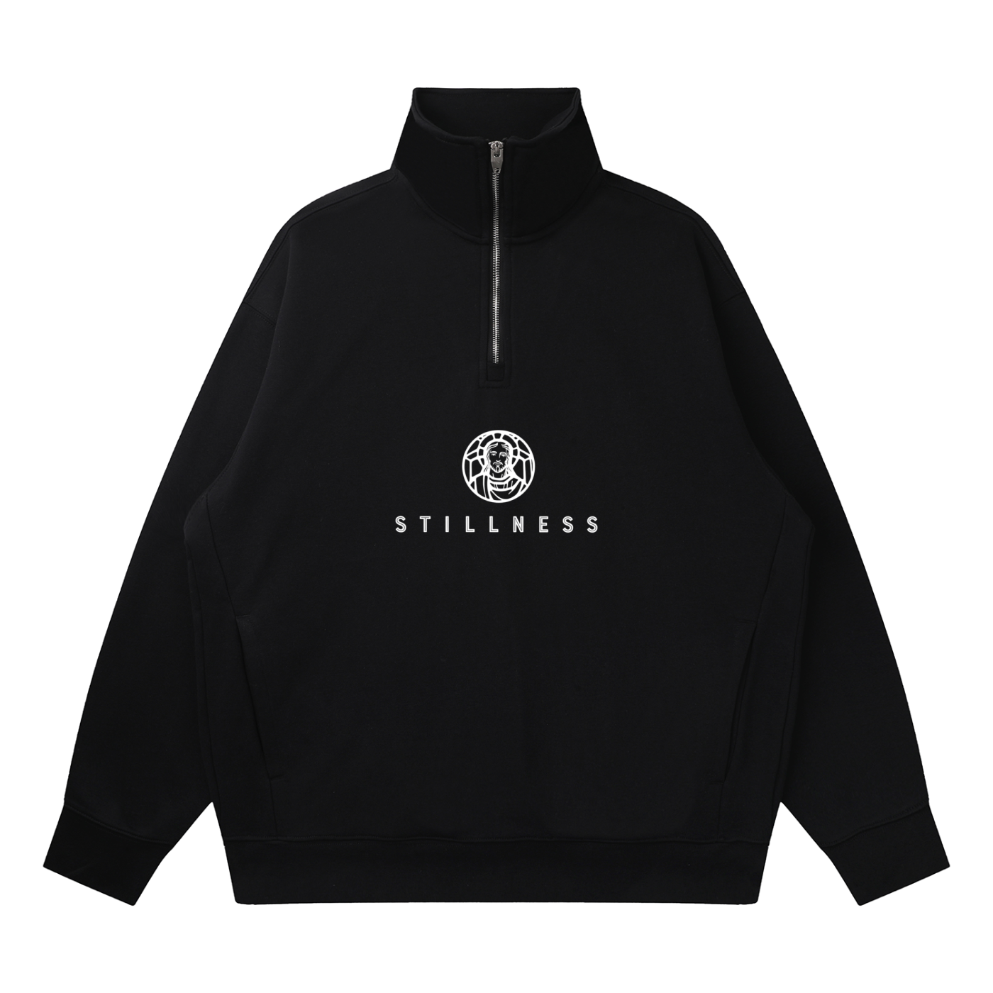 Quarter-Zip Drop Shoulder Sweatshirt