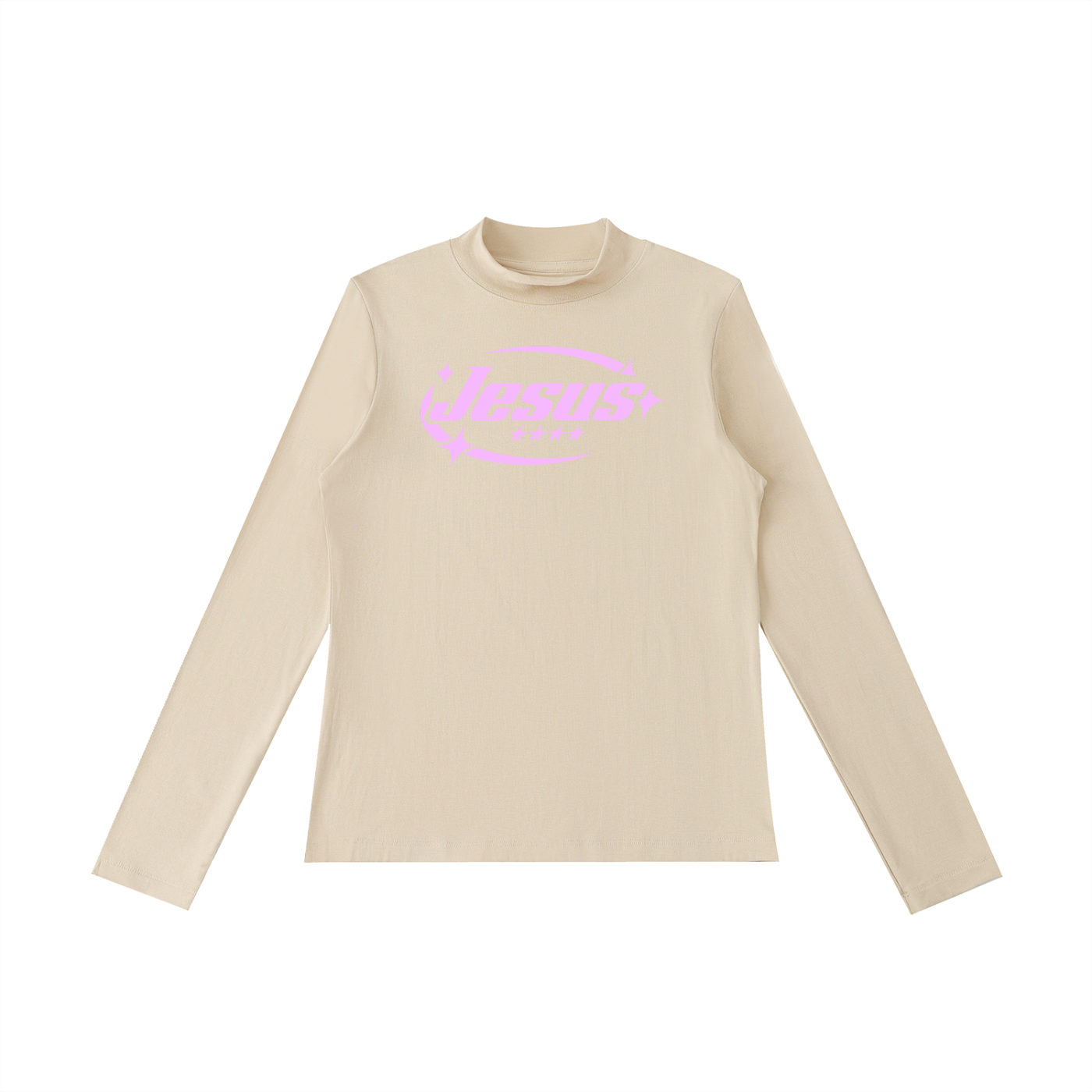 Jesus - Essential Mock Neck Long Sleeve T-Shirt