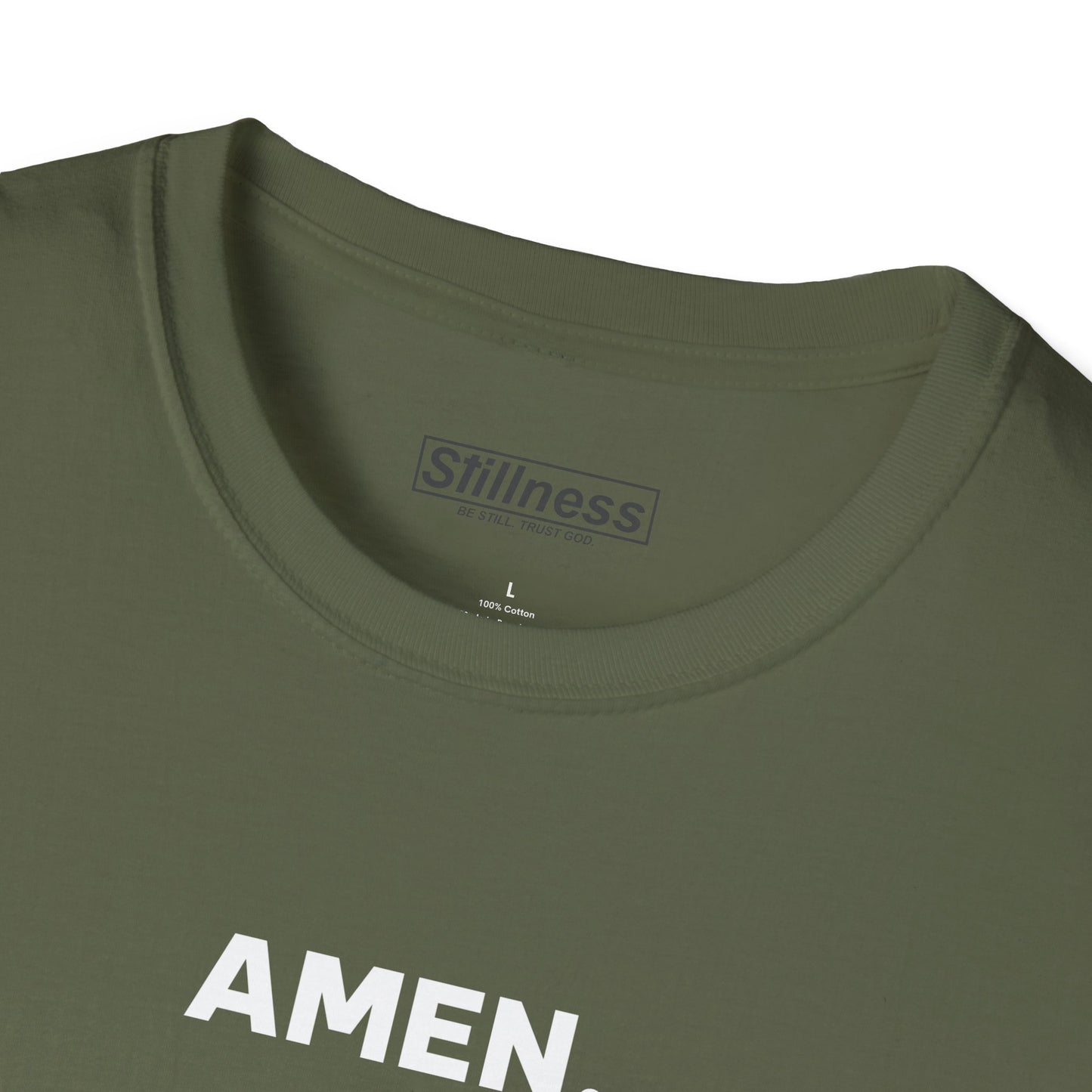 Amen. T-Shirt — Minimal Christian Graphic Tee (Stillness-Wear.com)