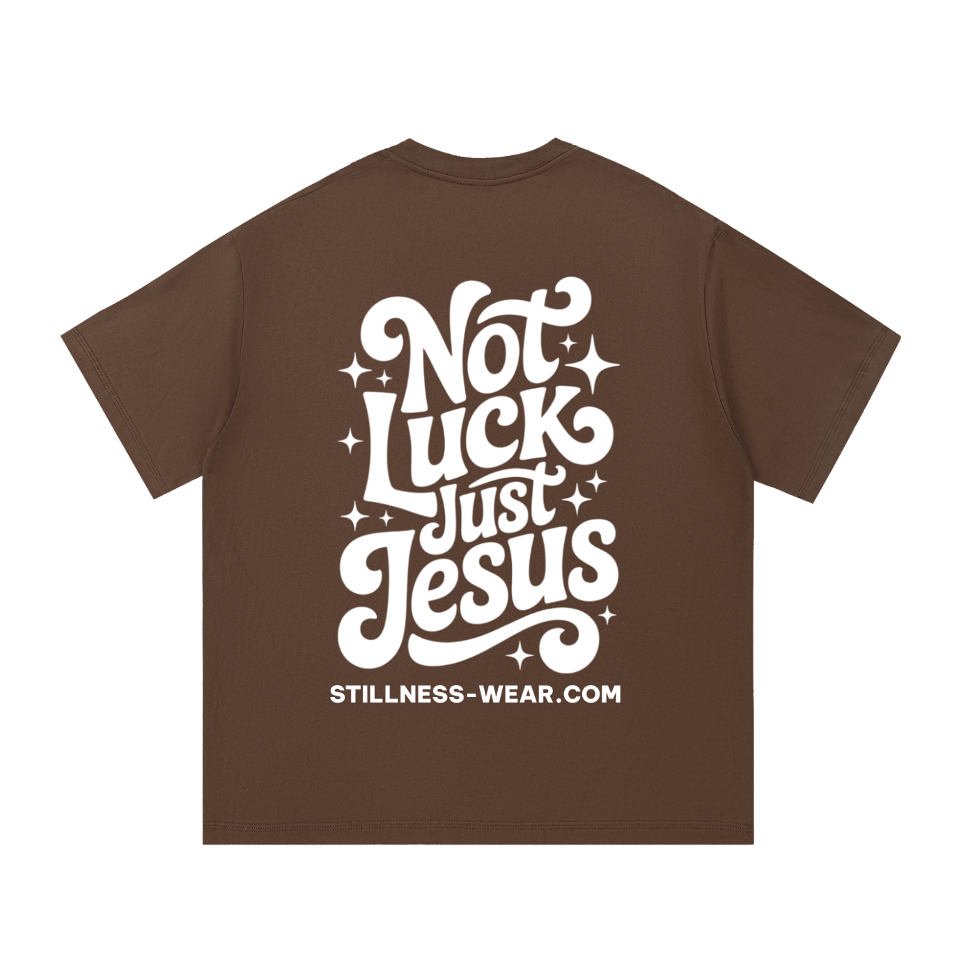 NOT LUCK - JUST JESUS - Essential Cotton T-Shirt