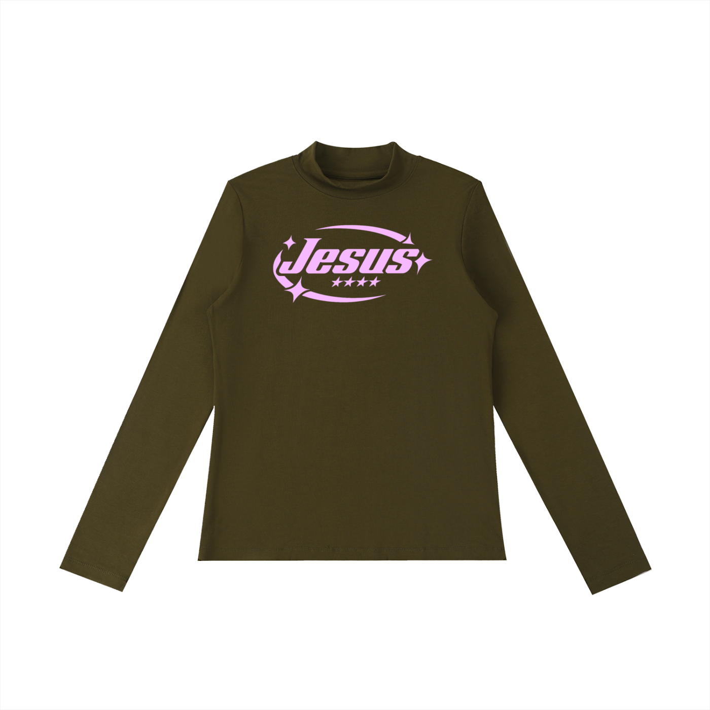 Jesus - Essential Mock Neck Long Sleeve T-Shirt