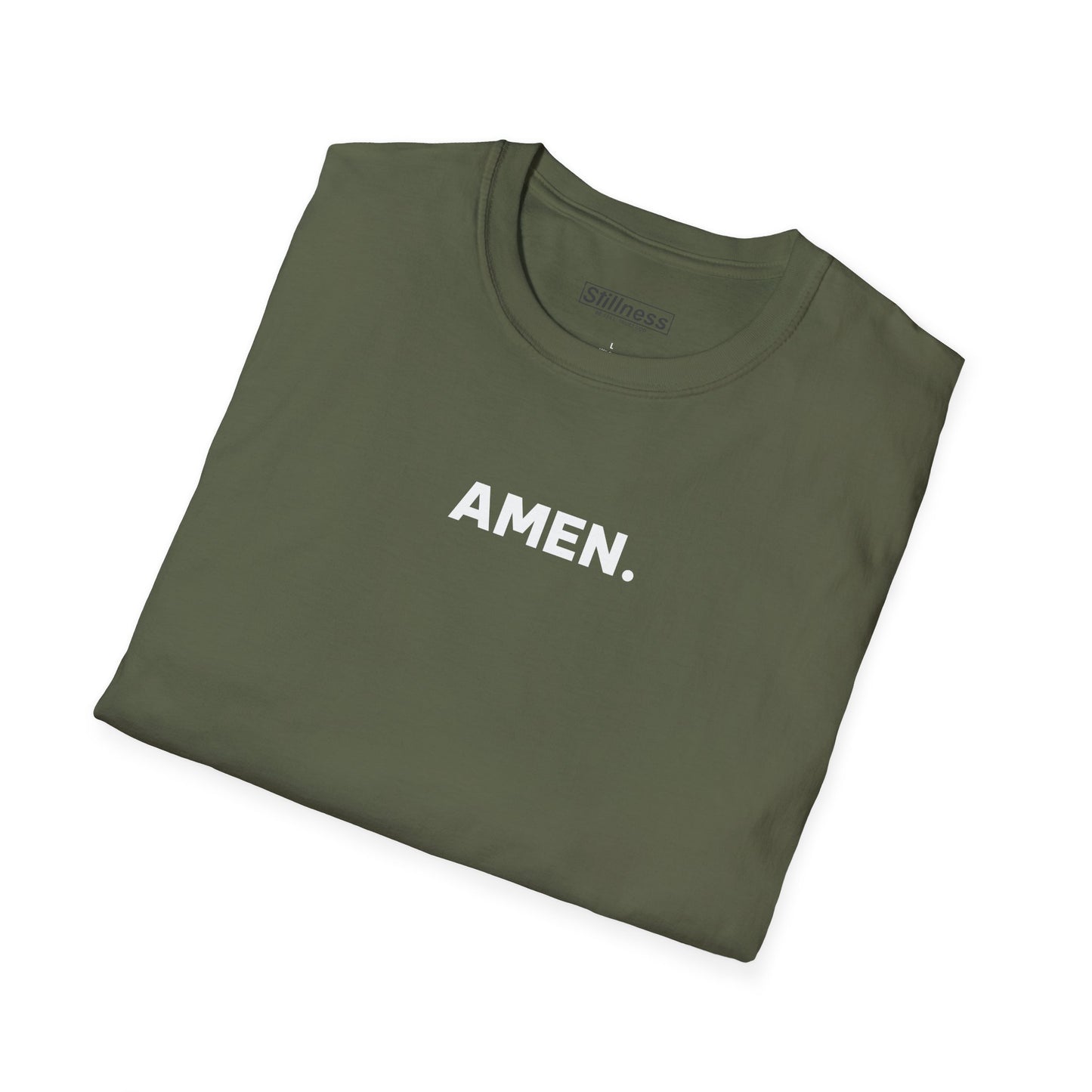Amen. T-Shirt — Minimal Christian Graphic Tee (Stillness-Wear.com)