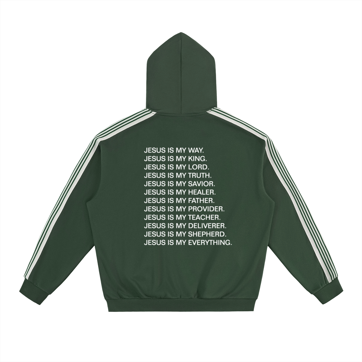 Side Stripe Drop-Shoulder Hoodie