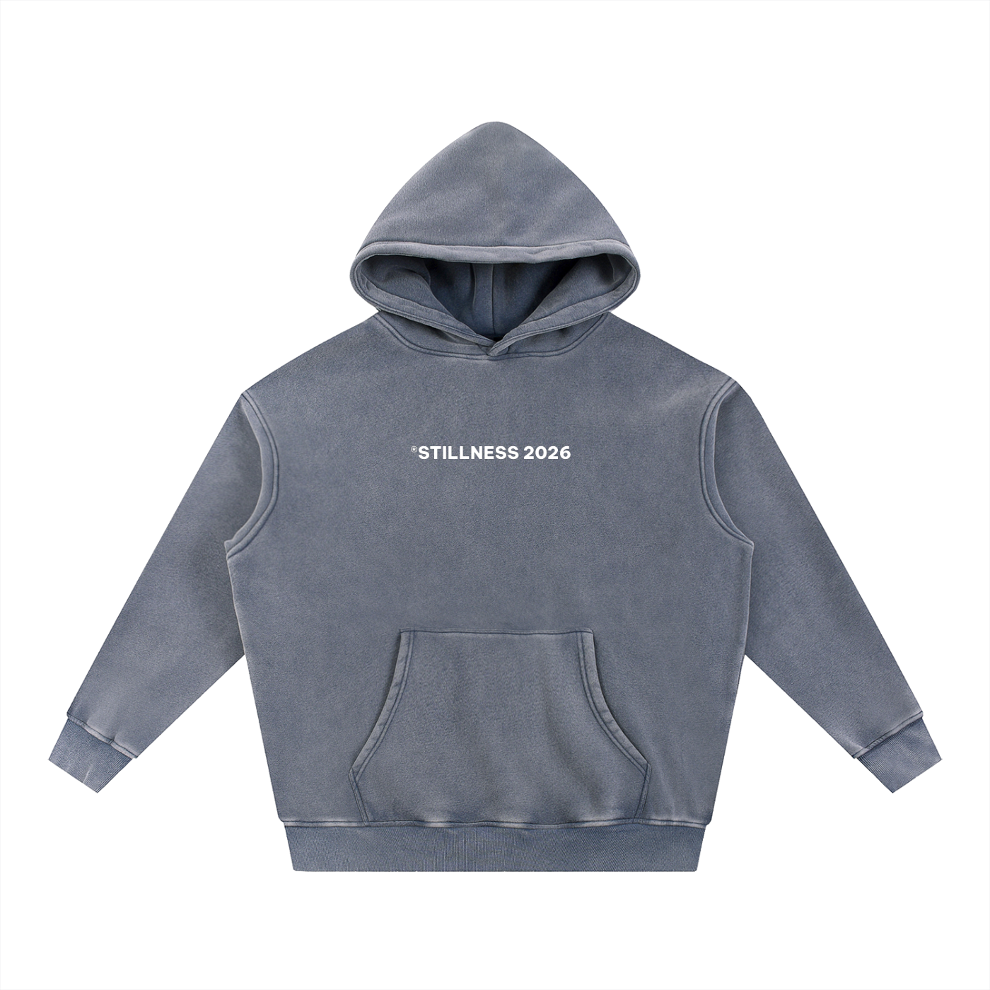 WHAt A FRIEND - Snow Wash Fleece Oversize Hoodie
