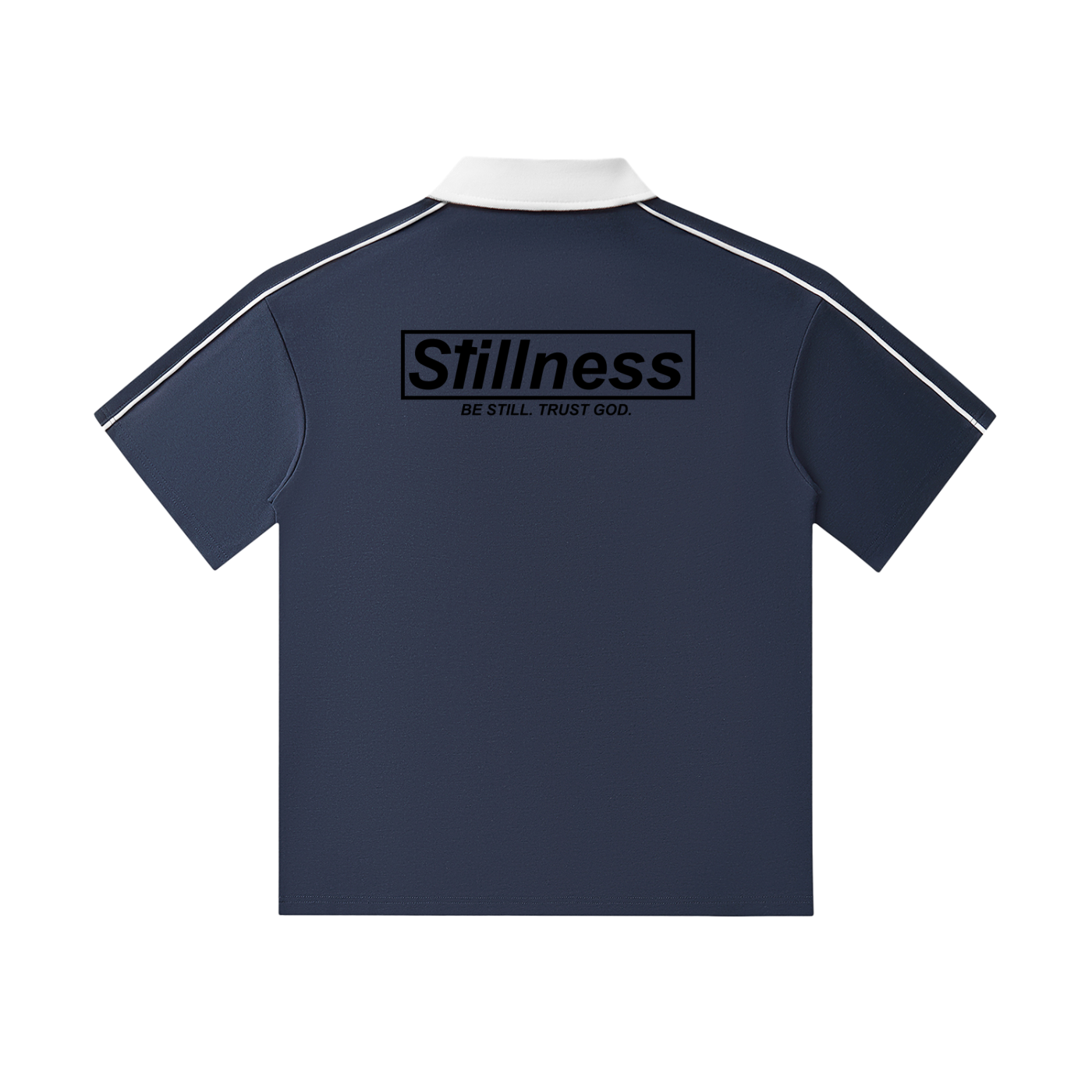 Contrast Collar Short-Sleeve Polo Shirt