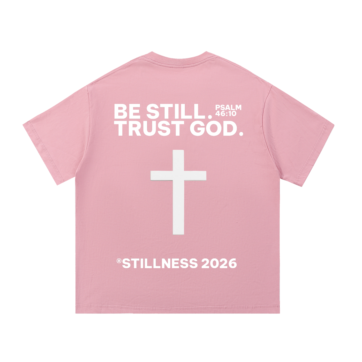 BE STILL. TRUST GOD. Jesuskreuz Essential Cotton T-Shirt