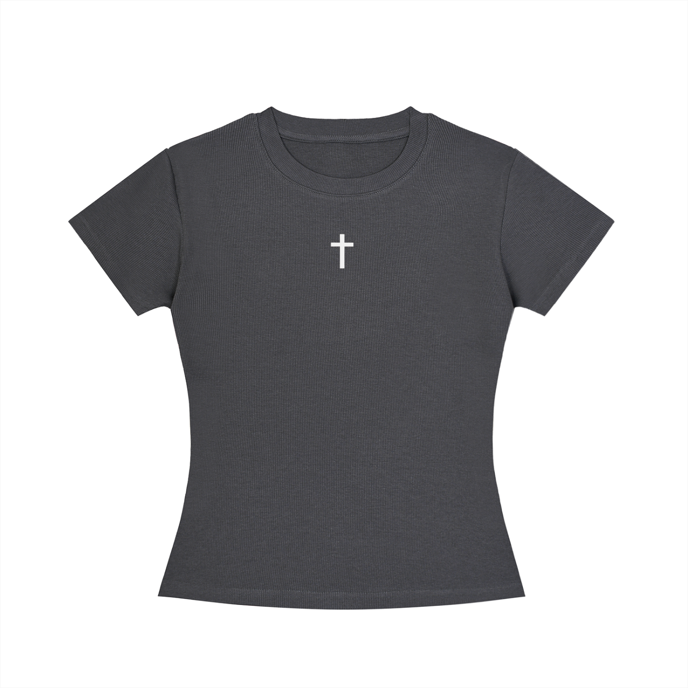 NOT LUCK JUST JESUS - Women's Slim Fit Crewneck T-Shirt