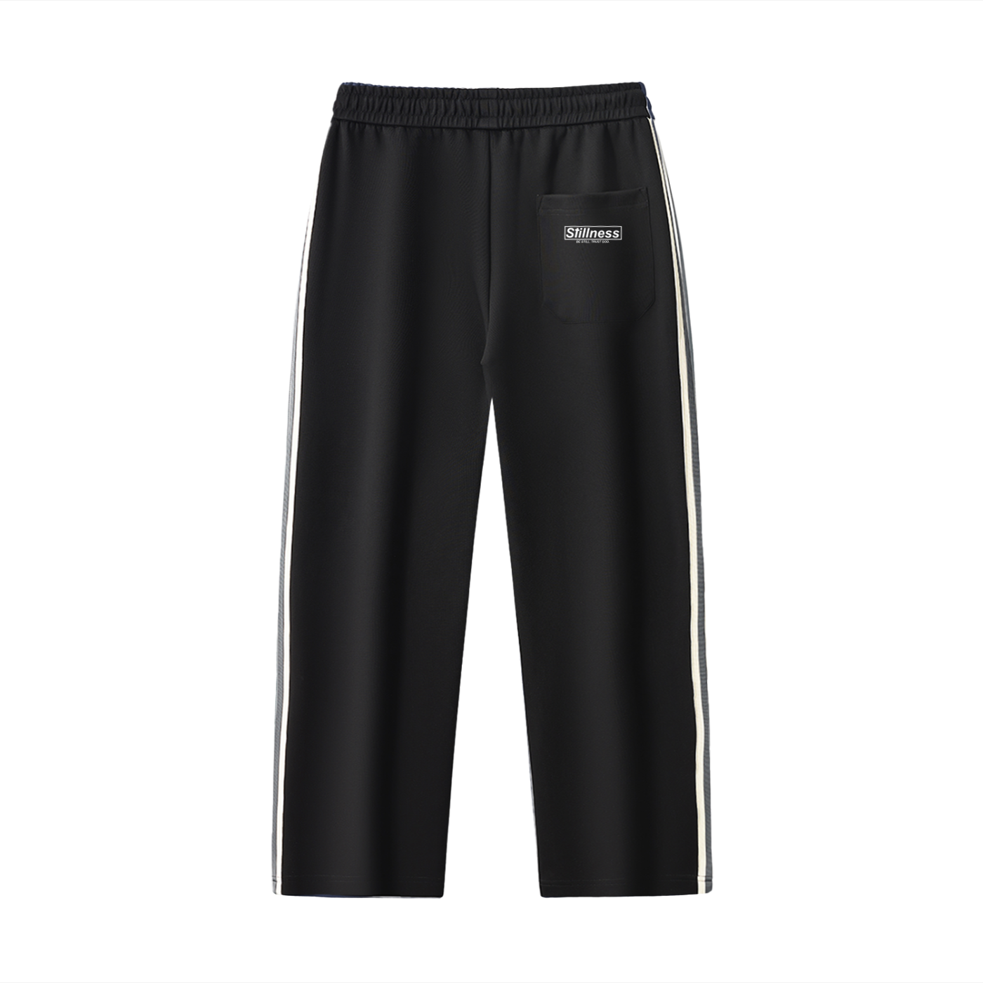 Contrast Side-Stripe Straight-Leg  Pants