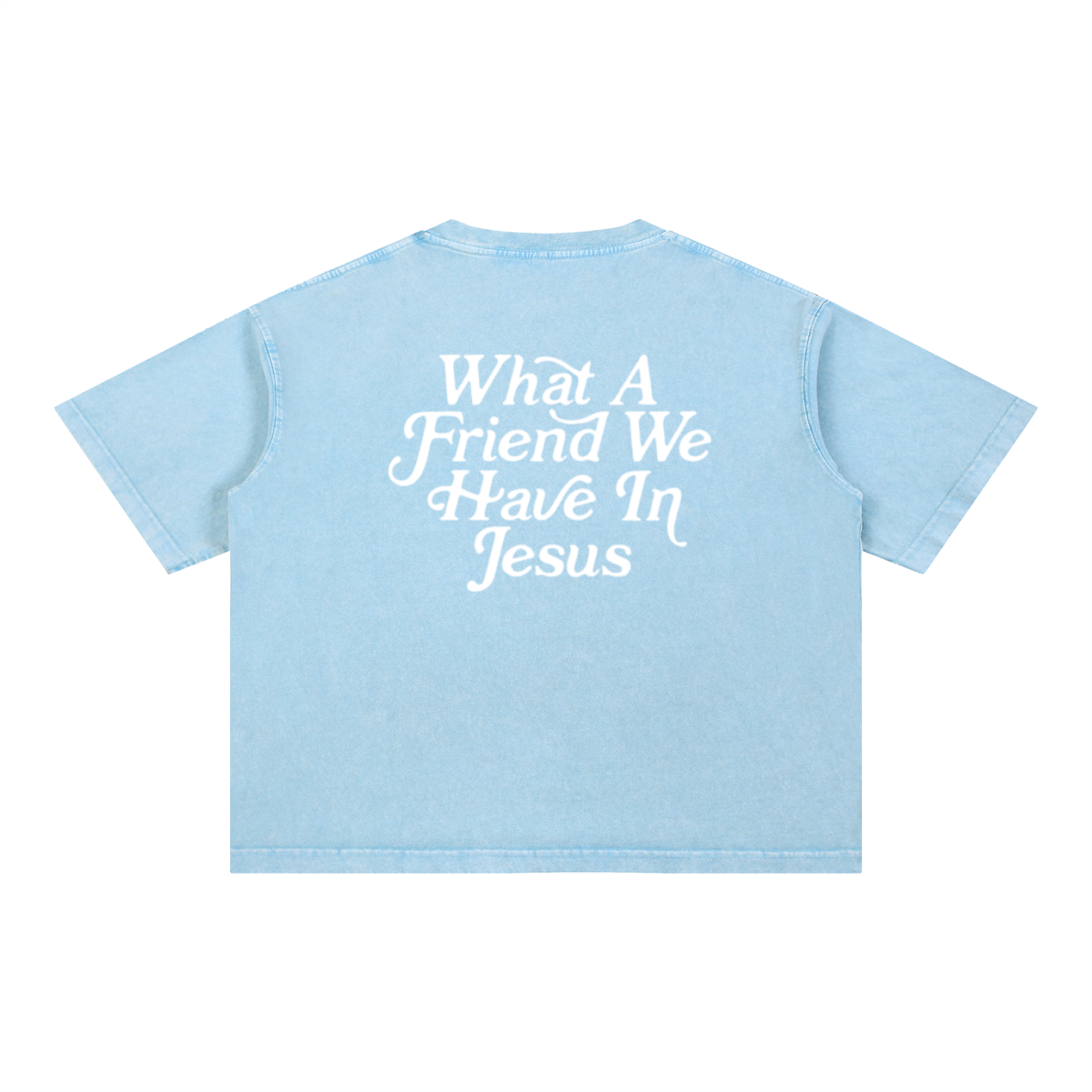 WHAT A FRIEND - Mineral Wash Boxy Cotton T-Shirt