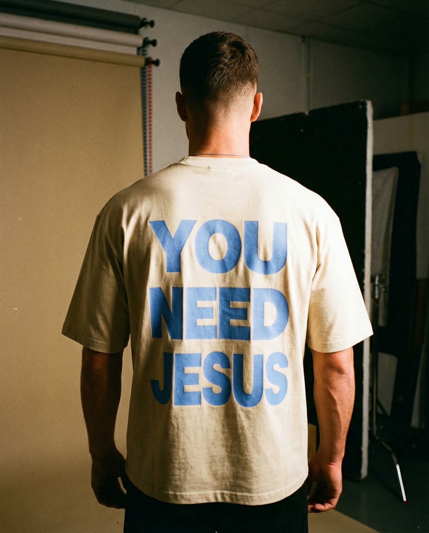 YOU NEED JESUS - Oversized Drop Shoulder T-Shirt