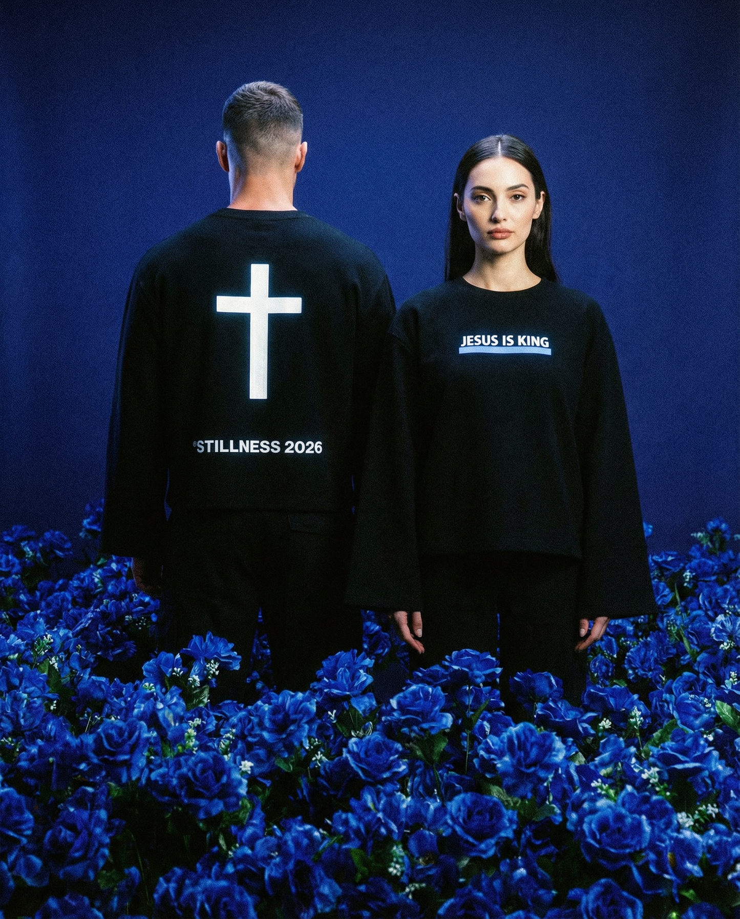 JESUS IS KING - Unisex Waffle Raw Edge T-Shirt