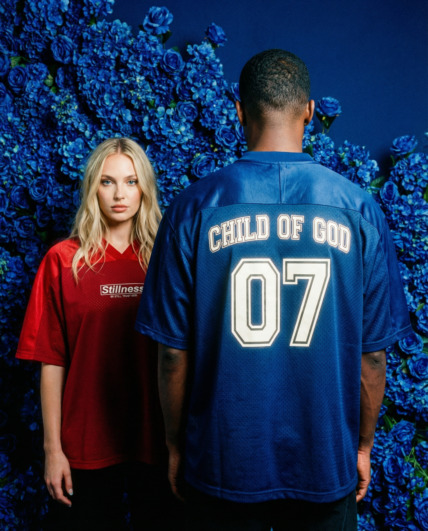 CHILD OF GOD - Oversized Mesh V-Neck Fußballtrikot