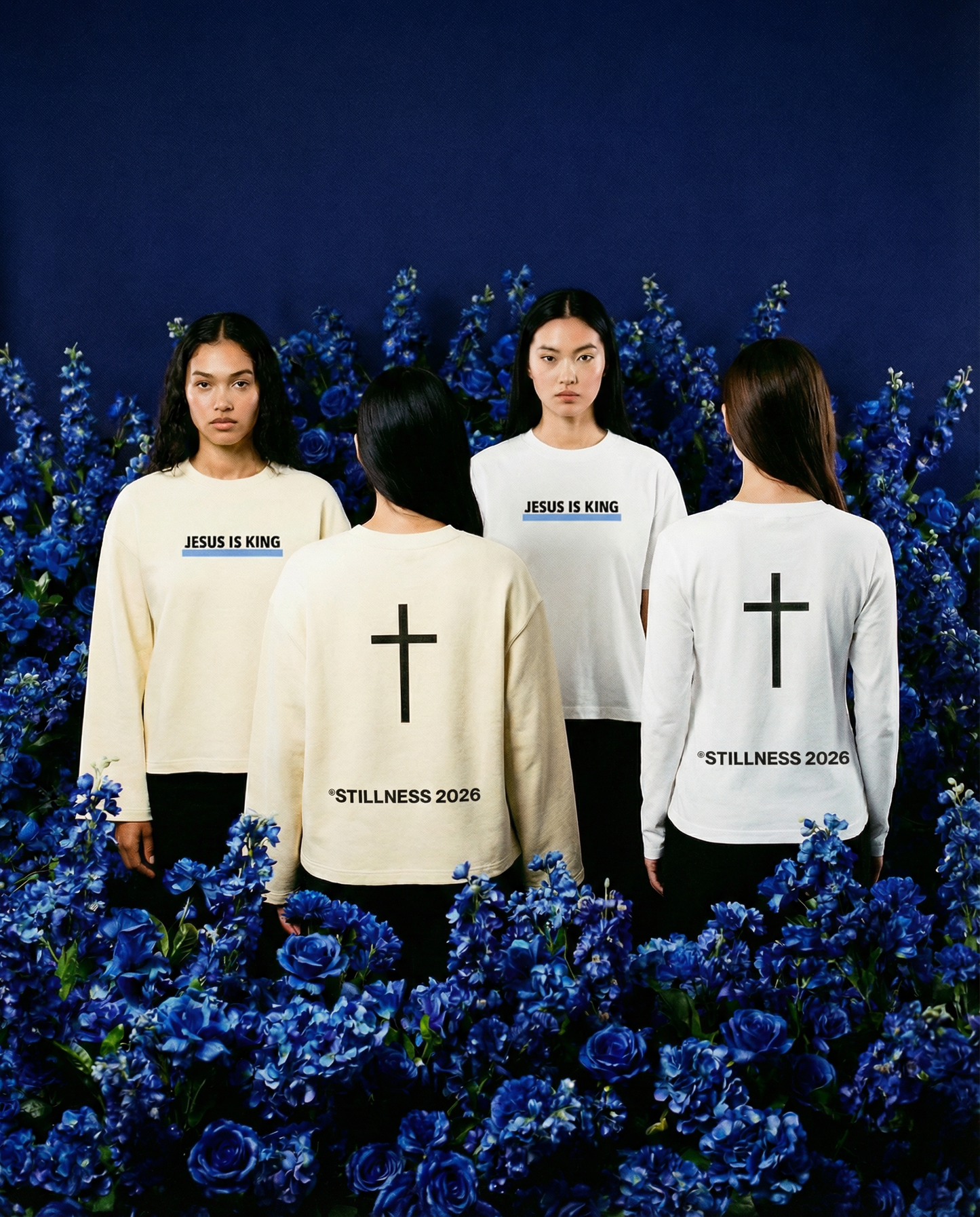 JESUS IS KING - Unisex Waffle Raw Edge T-Shirt