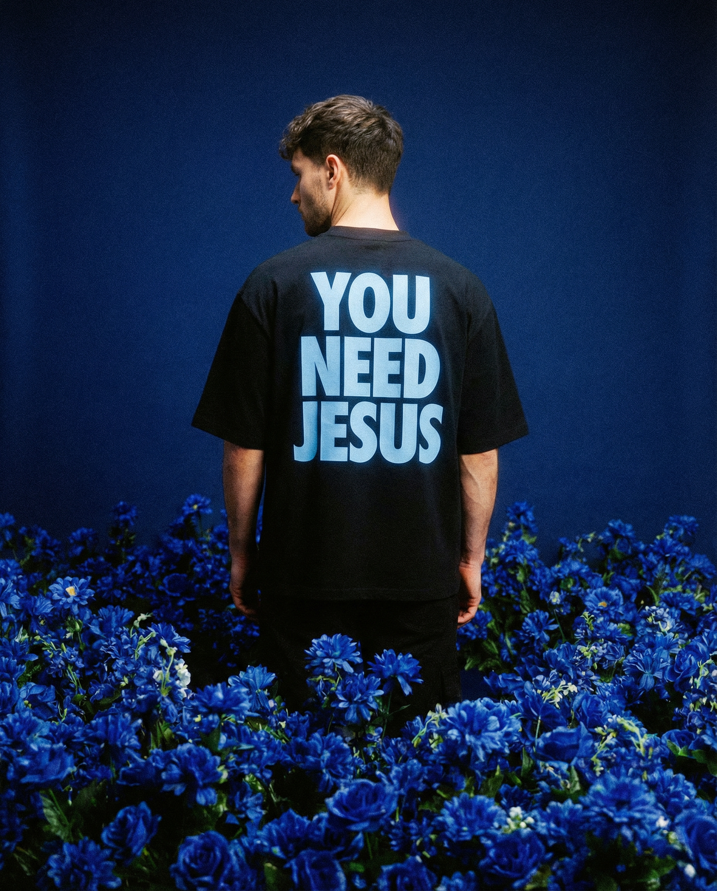 YOU NEED JESUS - Oversized Drop Shoulder T-Shirt