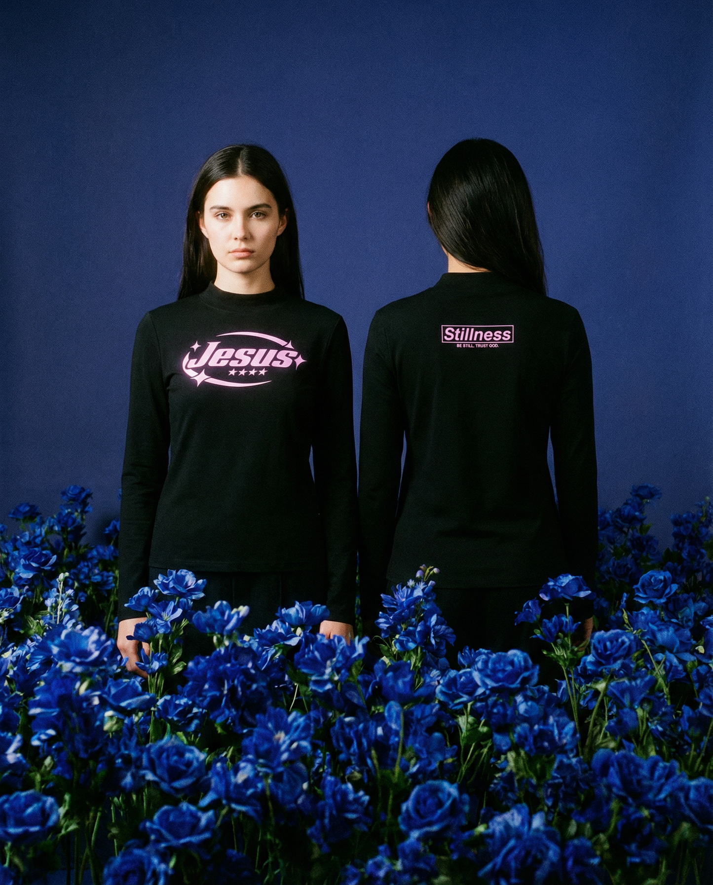 Jesus - Essential Mock Neck Long Sleeve T-Shirt