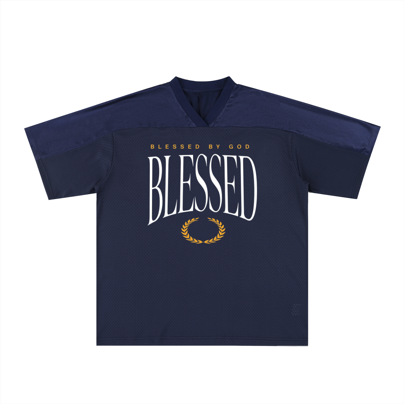 BLESSED - Oversized Mesh V-Neck Fußballtrikot
