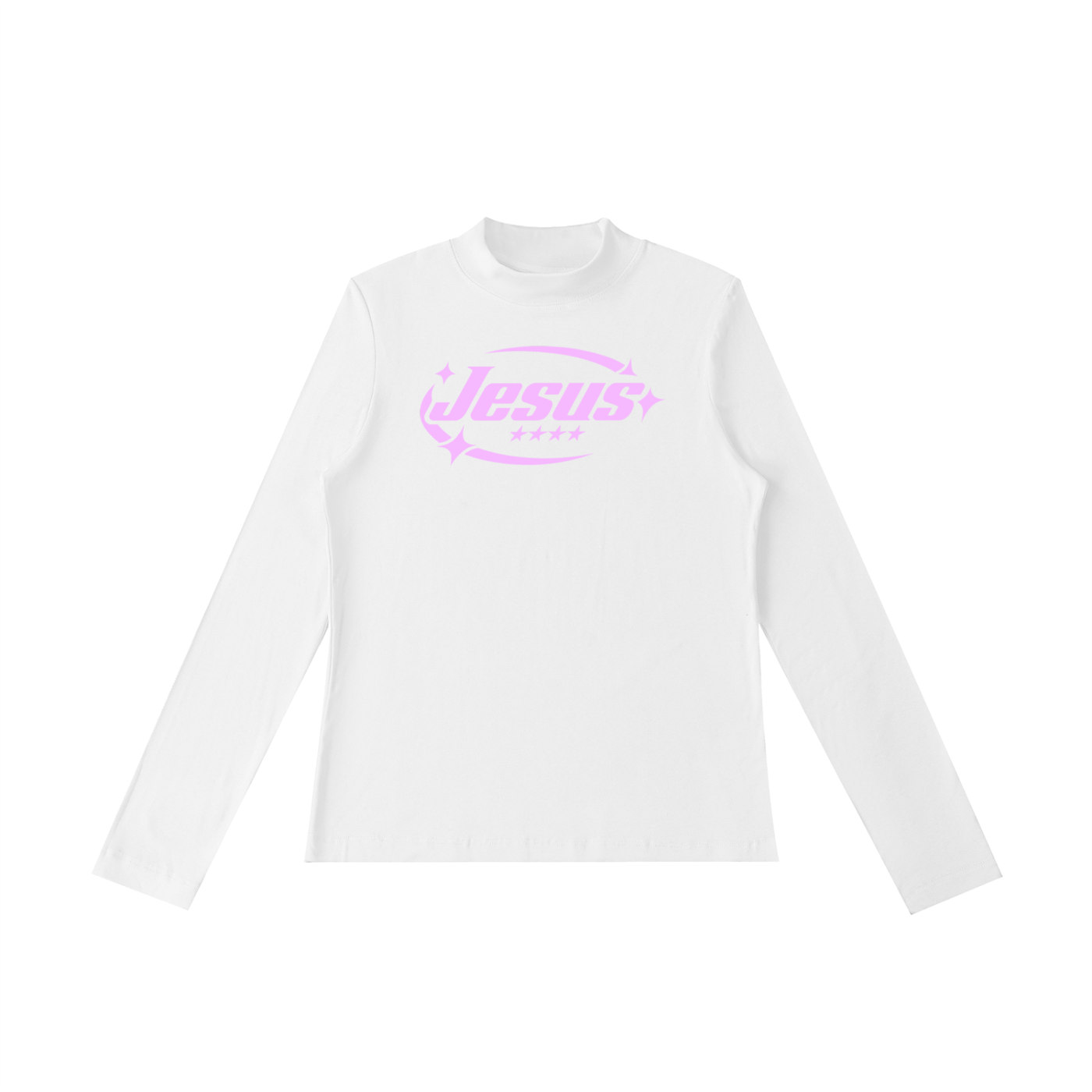 Jesus - Essential Mock Neck Long Sleeve T-Shirt