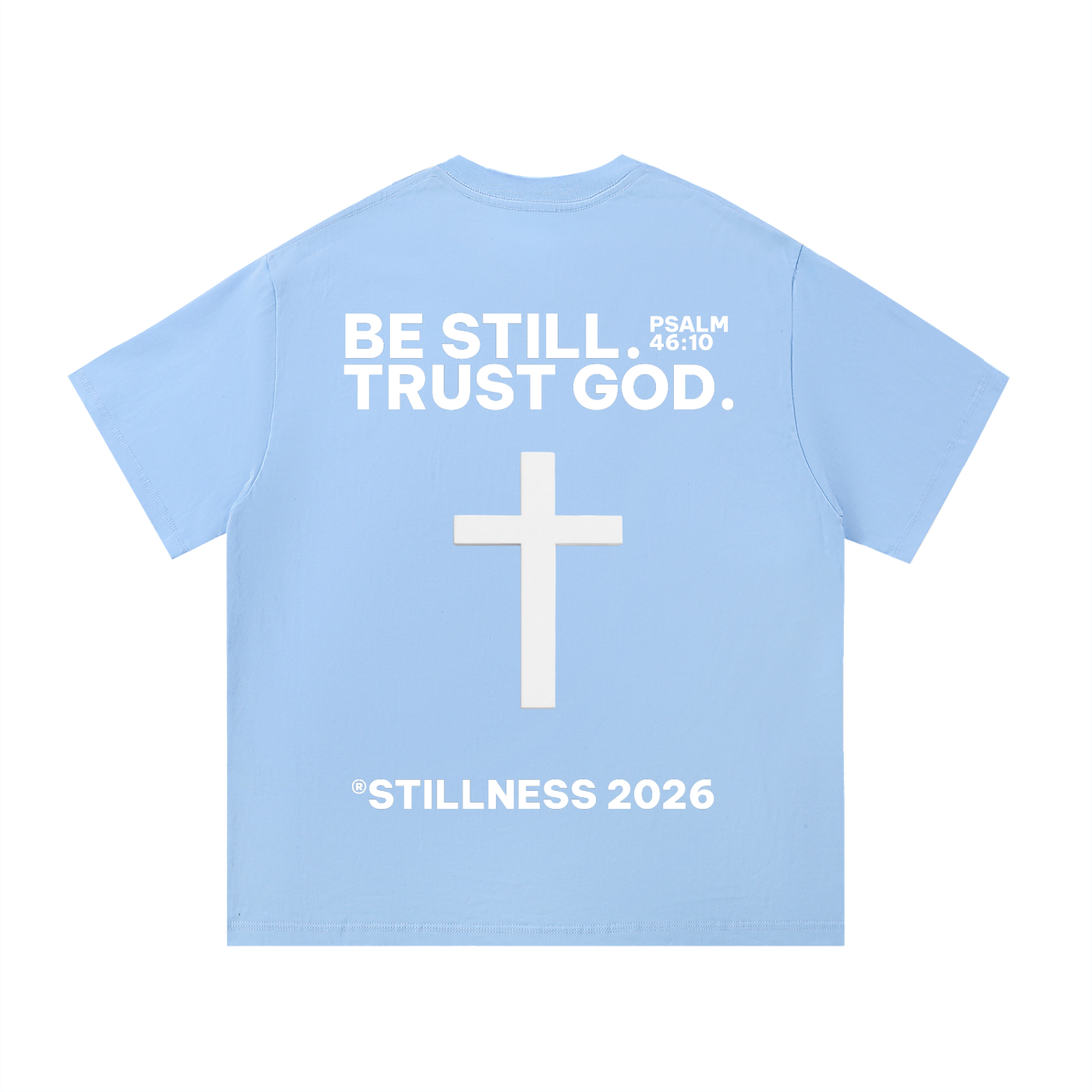 BE STILL. TRUST GOD. Jesuskreuz Essential Cotton T-Shirt