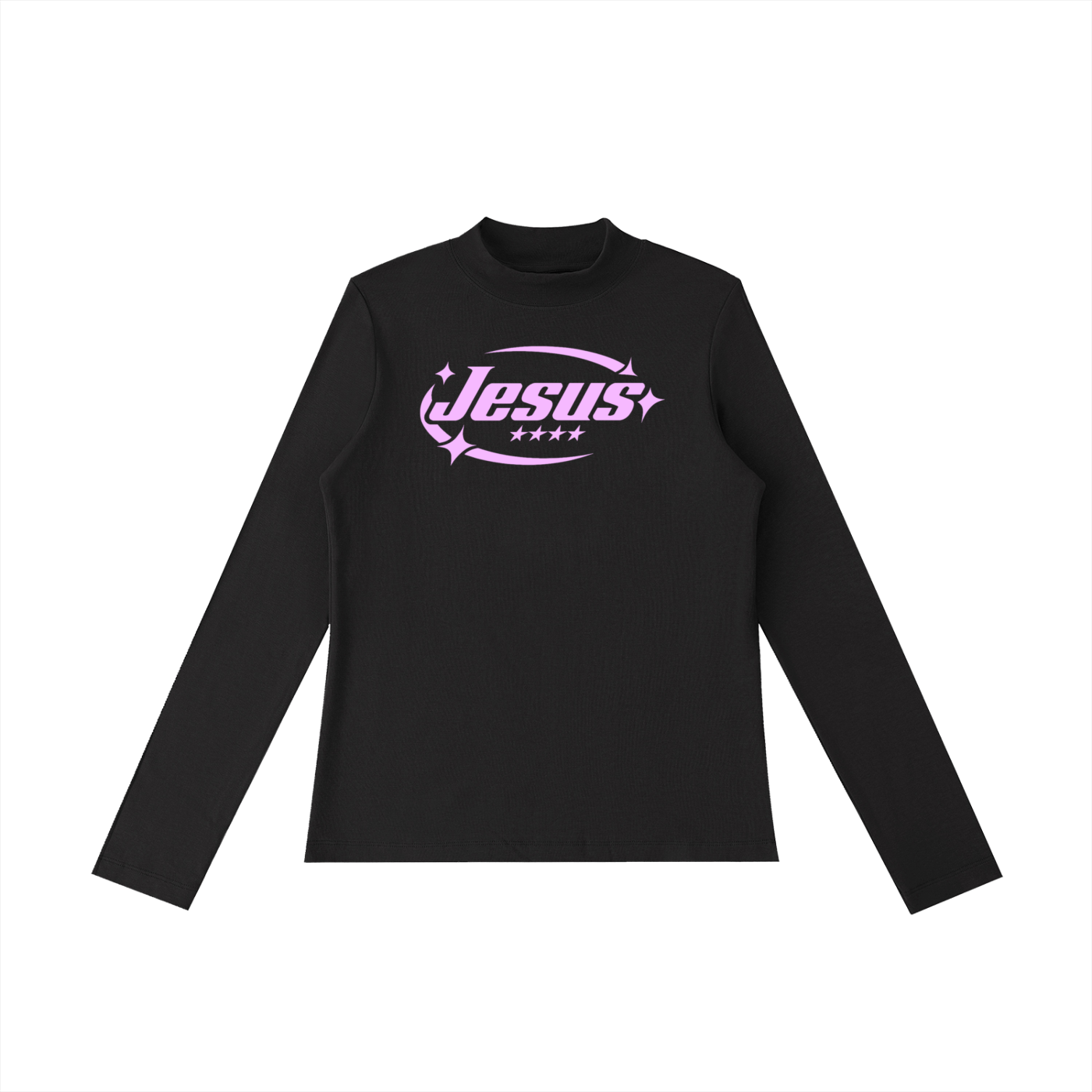 Jesus - Essential Mock Neck Long Sleeve T-Shirt