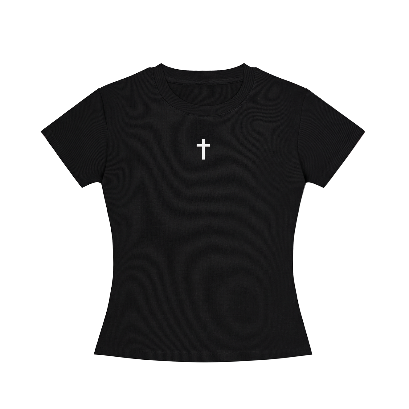 NOT LUCK JUST JESUS - Women's Slim Fit Crewneck T-Shirt