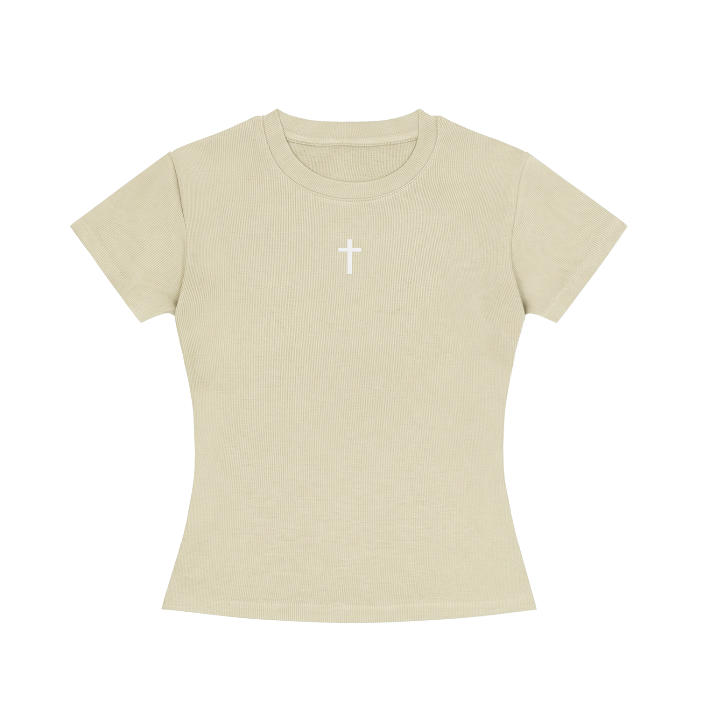 NOT LUCK JUST JESUS - Women's Slim Fit Crewneck T-Shirt