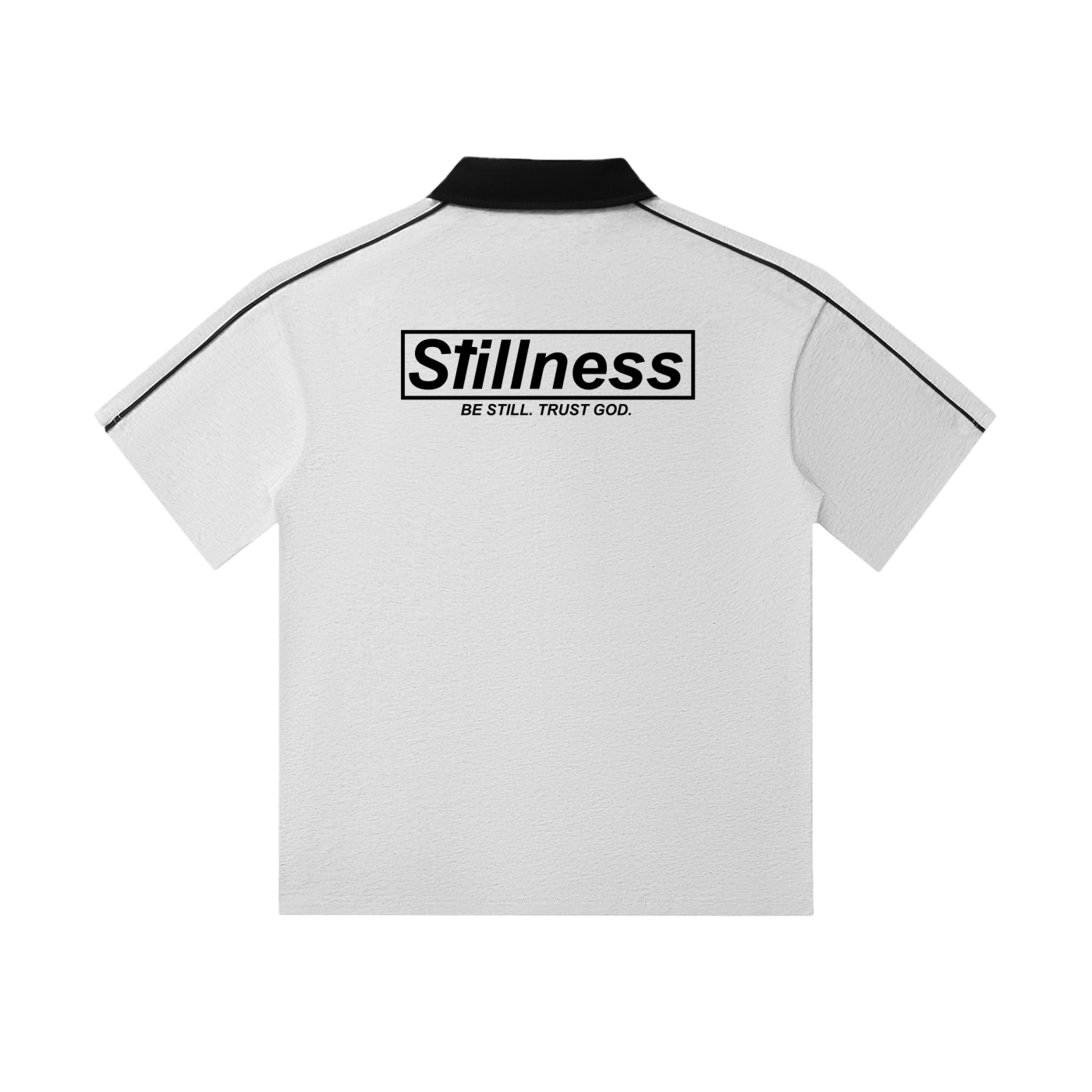 Contrast Collar Short-Sleeve Polo Shirt