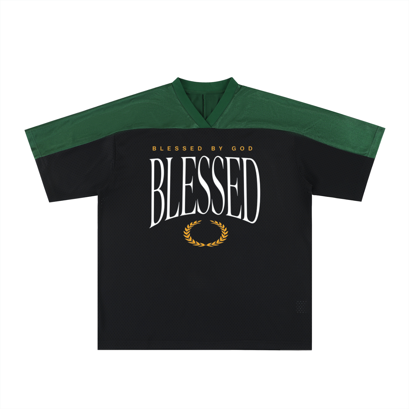 BLESSED - Oversized Mesh V-Neck Fußballtrikot