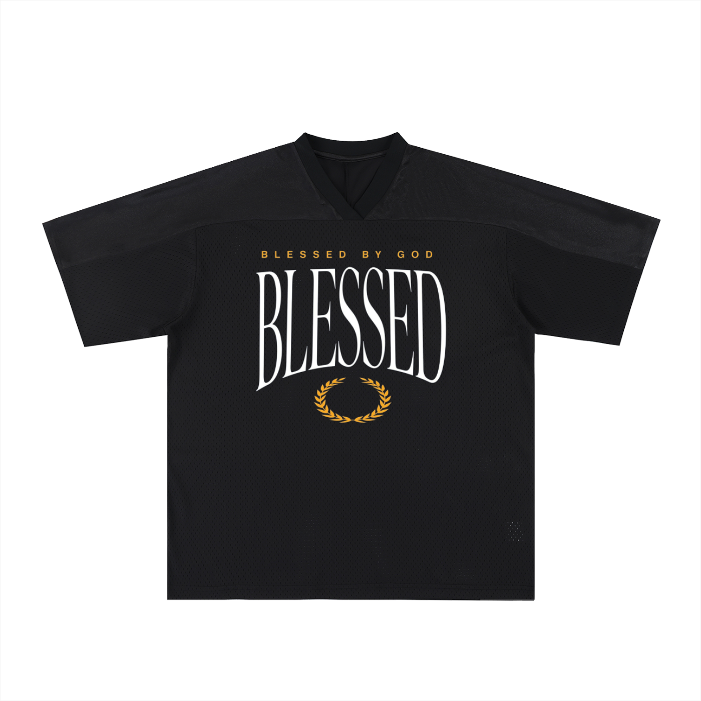 BLESSED - Oversized Mesh V-Neck Fußballtrikot
