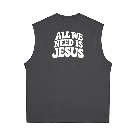 ALL WE NEED IS JESUS - Sorona Quick-Dry Cooling Tank Top