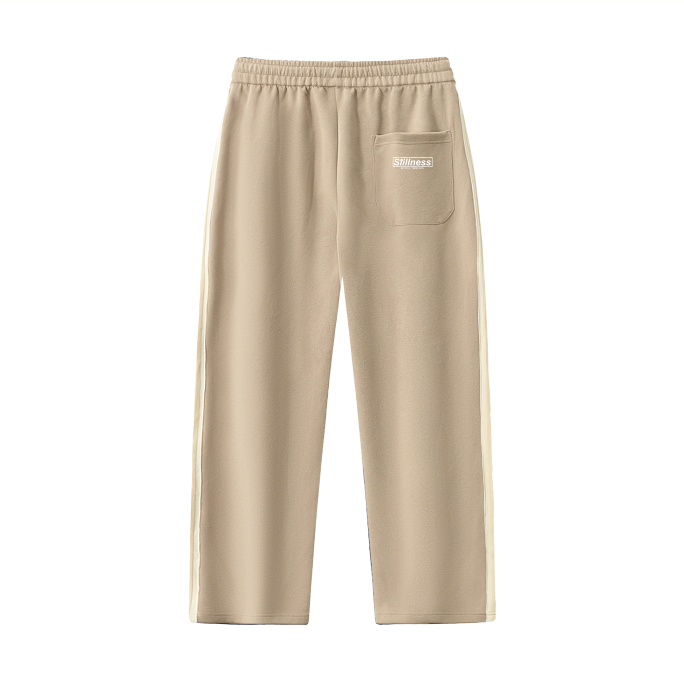 Contrast Side-Stripe Straight-Leg  Pants
