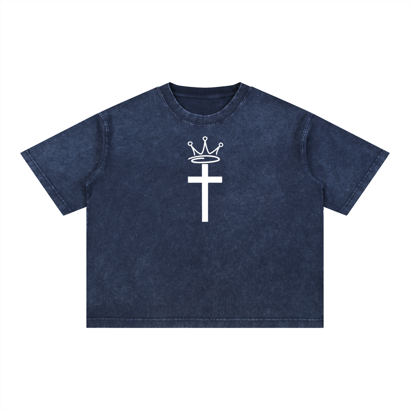 JESUS IS - Mineral Wash Boxy Cotton T-Shirt
