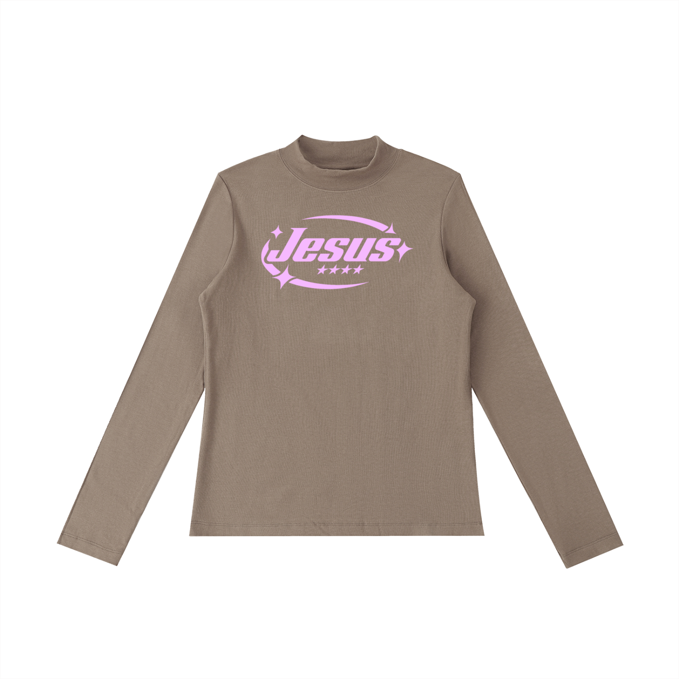 Jesus - Essential Mock Neck Long Sleeve T-Shirt