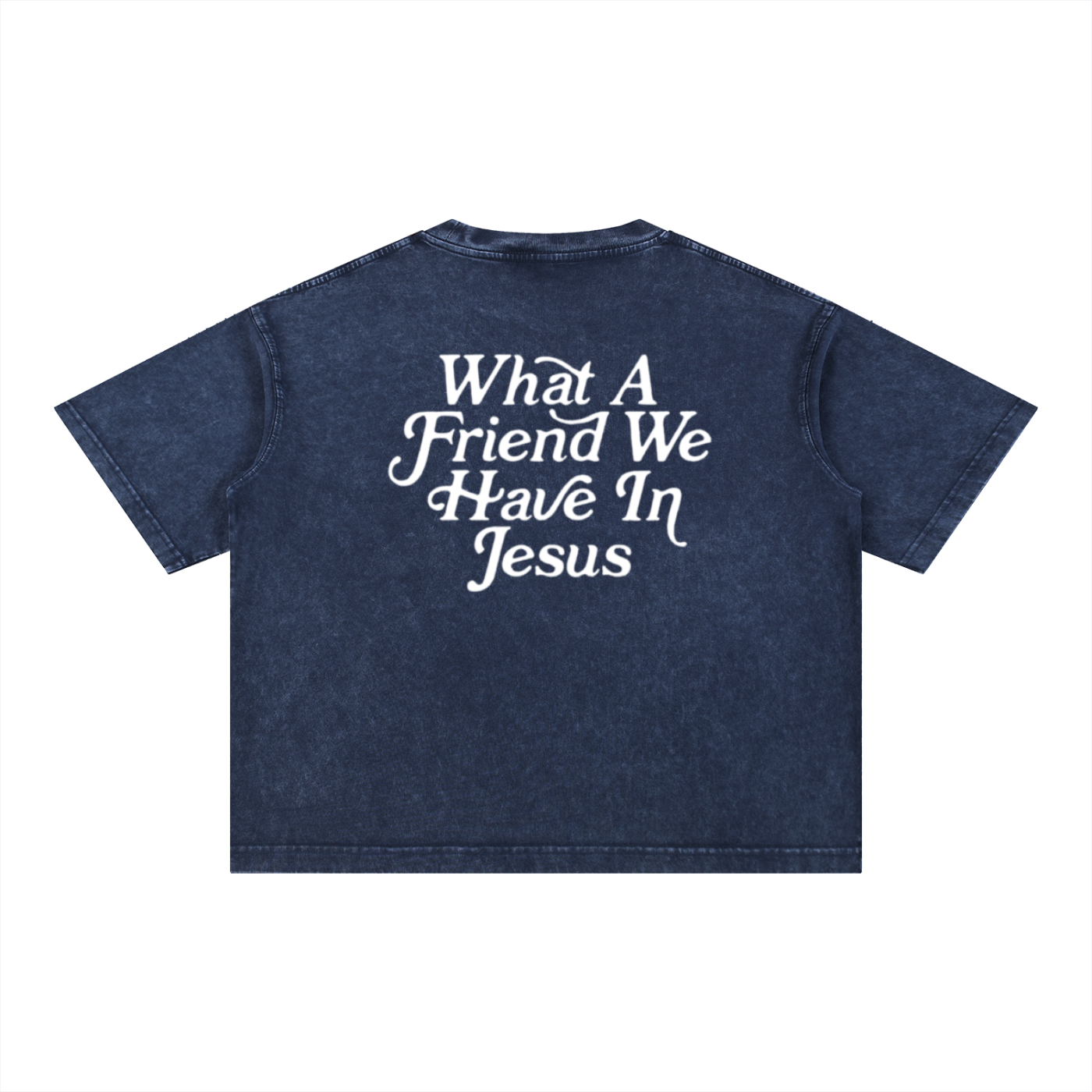 WHAT A FRIEND - Mineral Wash Boxy Cotton T-Shirt