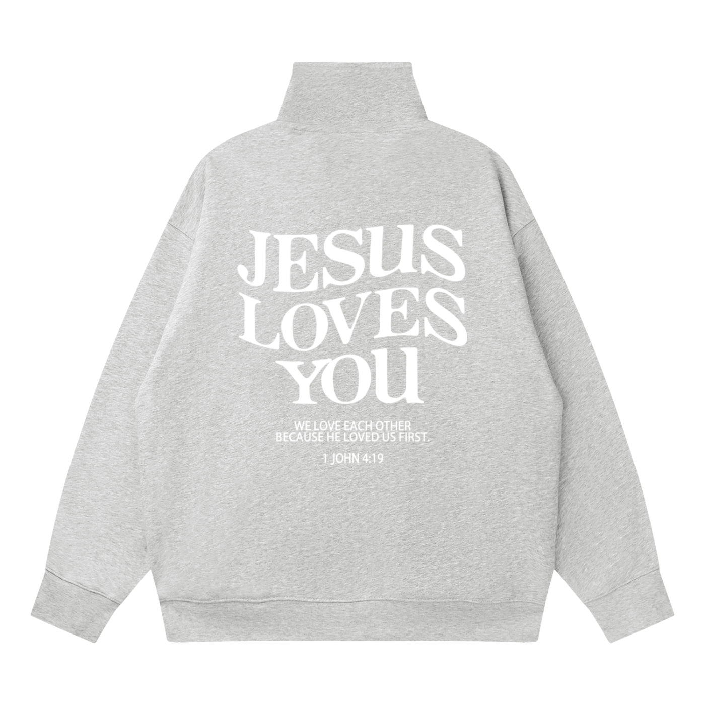 Quarter-Zip Drop Shoulder Sweatshirt