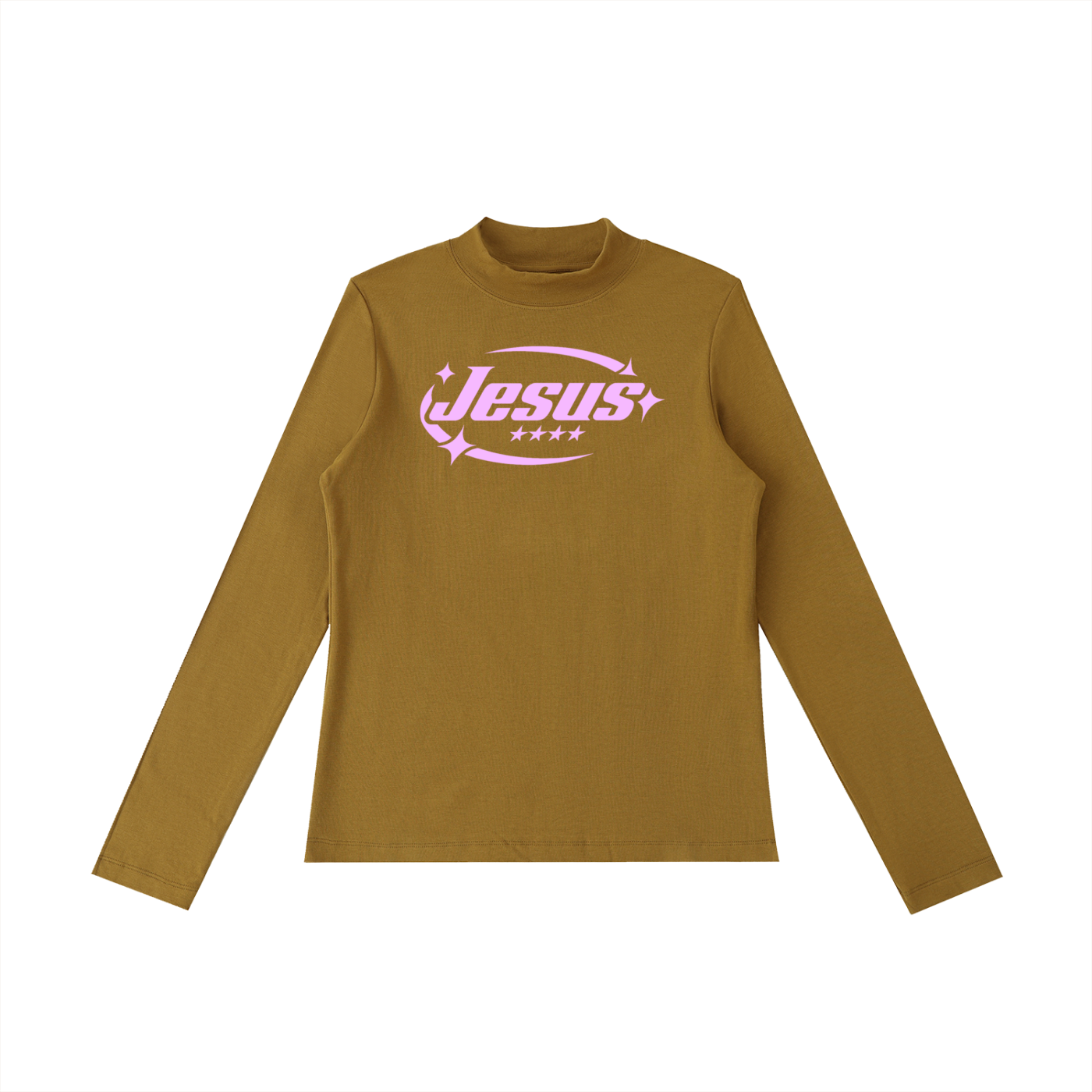 Jesus - Essential Mock Neck Long Sleeve T-Shirt