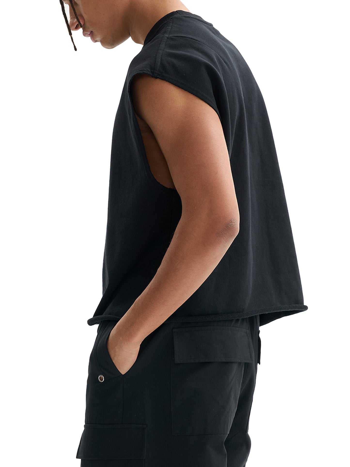 GOD FIRST - French Terry Boxy Tank Top