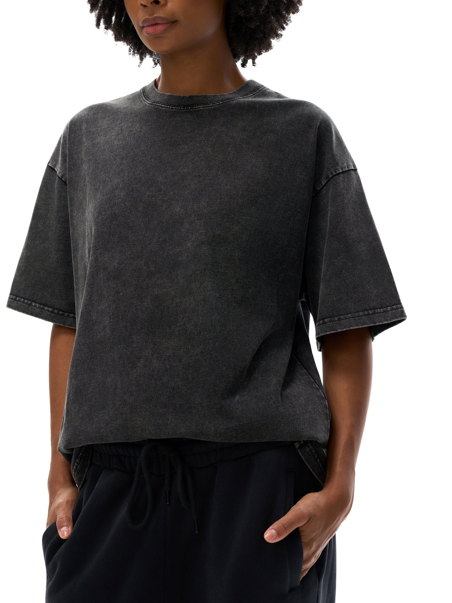 WHAT A FRIEND WE HAVE IN JESUS - Snow Washed Oversized Cotton T-Shirt