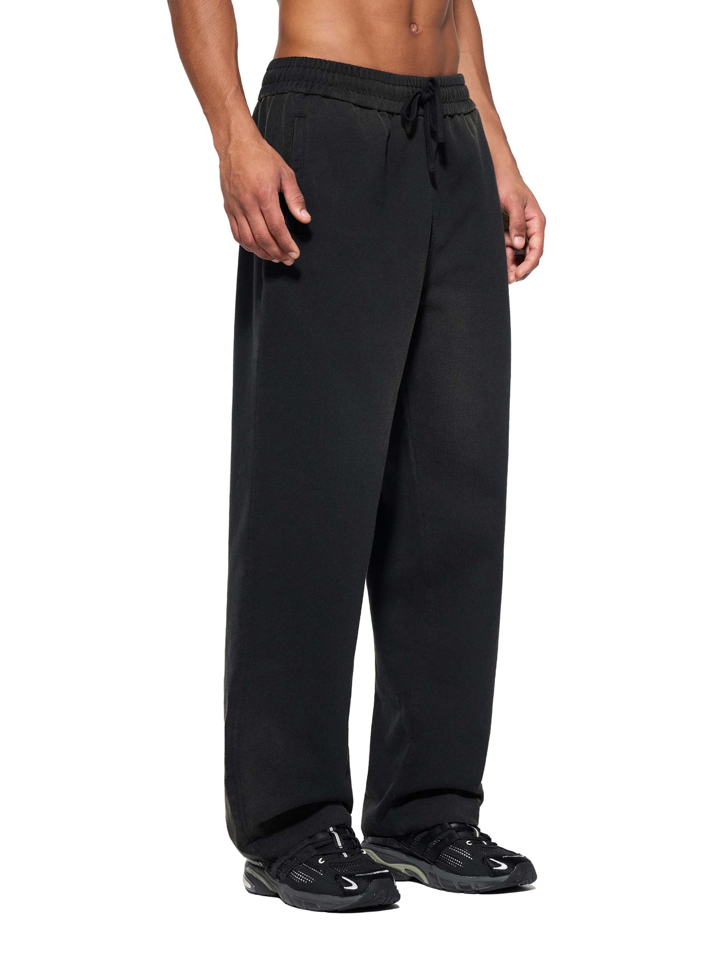 Stillness - Sun Fade Raw Edge Straight-Leg Sweatpants